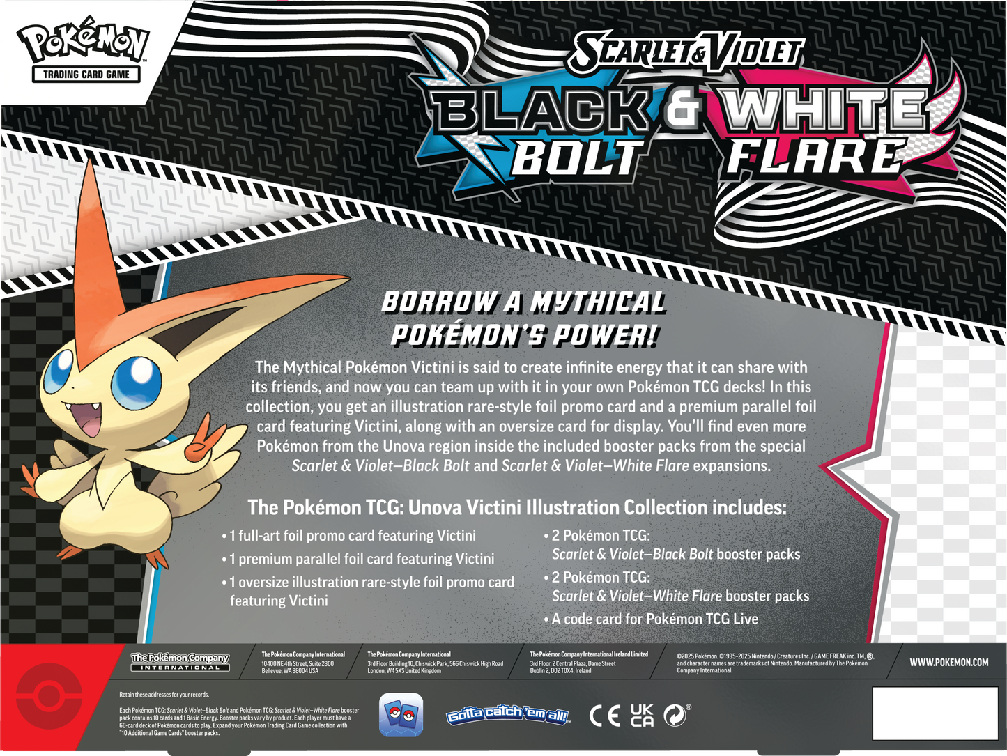 Scarlet & Violet – Black Bolt & White Flare Victini Illustration Collection