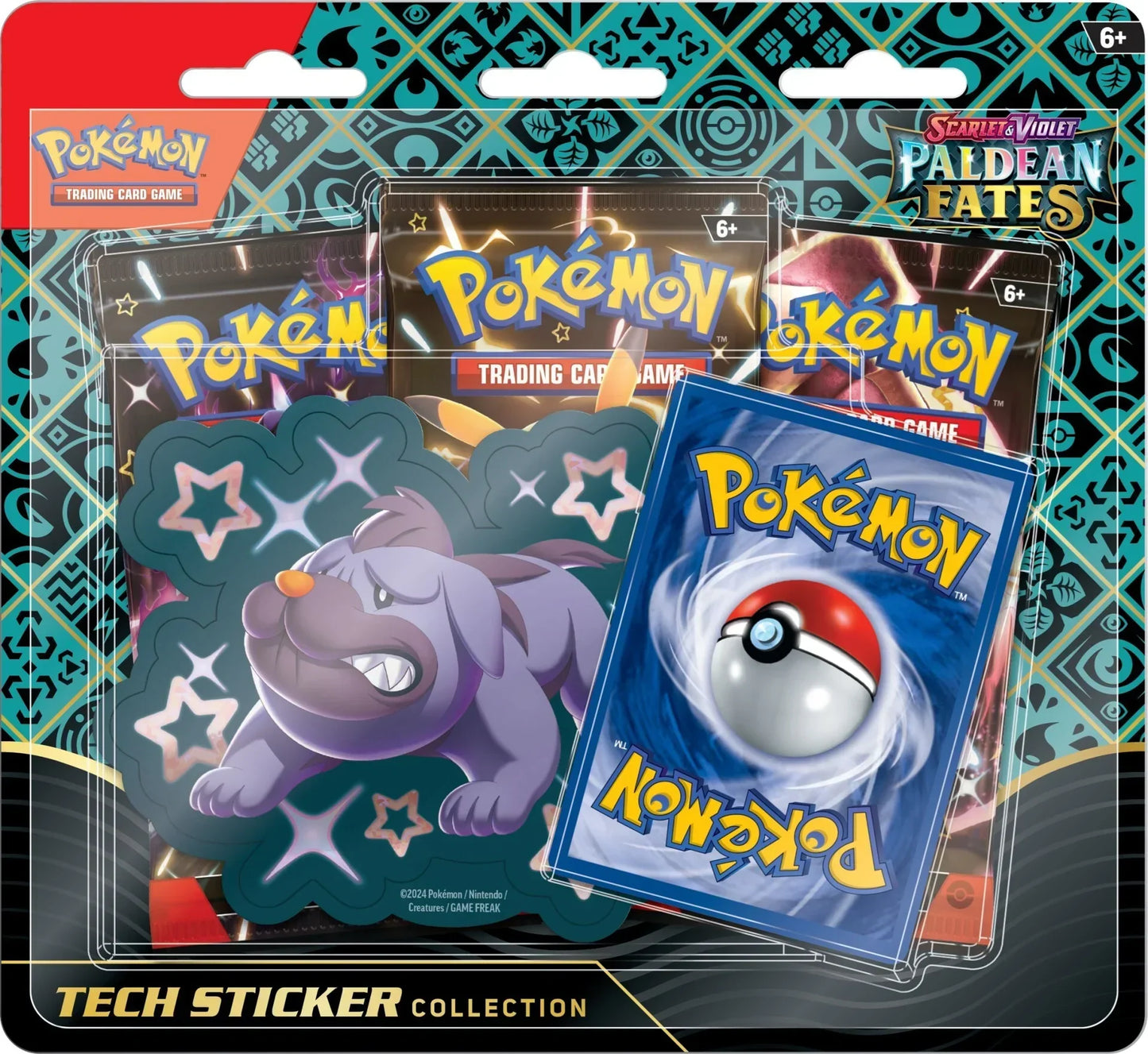 Pokemon TCG - Scarlet & Violet - Paldean Fates - Tech Sticker Collection - Maschiff