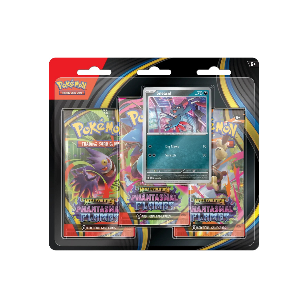 Mega Evolution Phantasmal Flames - 3 Pack Blister (Sneasel/Weavile)