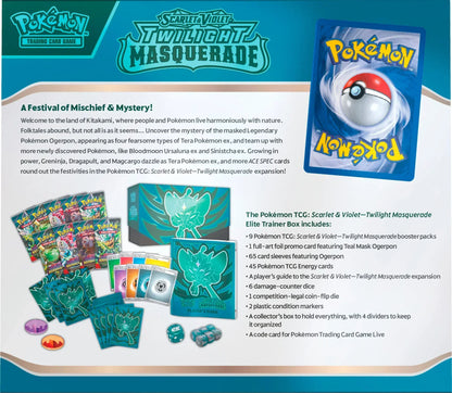 Pokemon TCG - Scarlet & Violet - Twilight Masquerade - Elite Trainer Box (ETB)