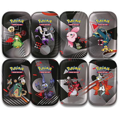 Pokemon TCG - Scarlet & Violet - Black Bolt & White Flare - Unova Mini Tin - Set of 8
