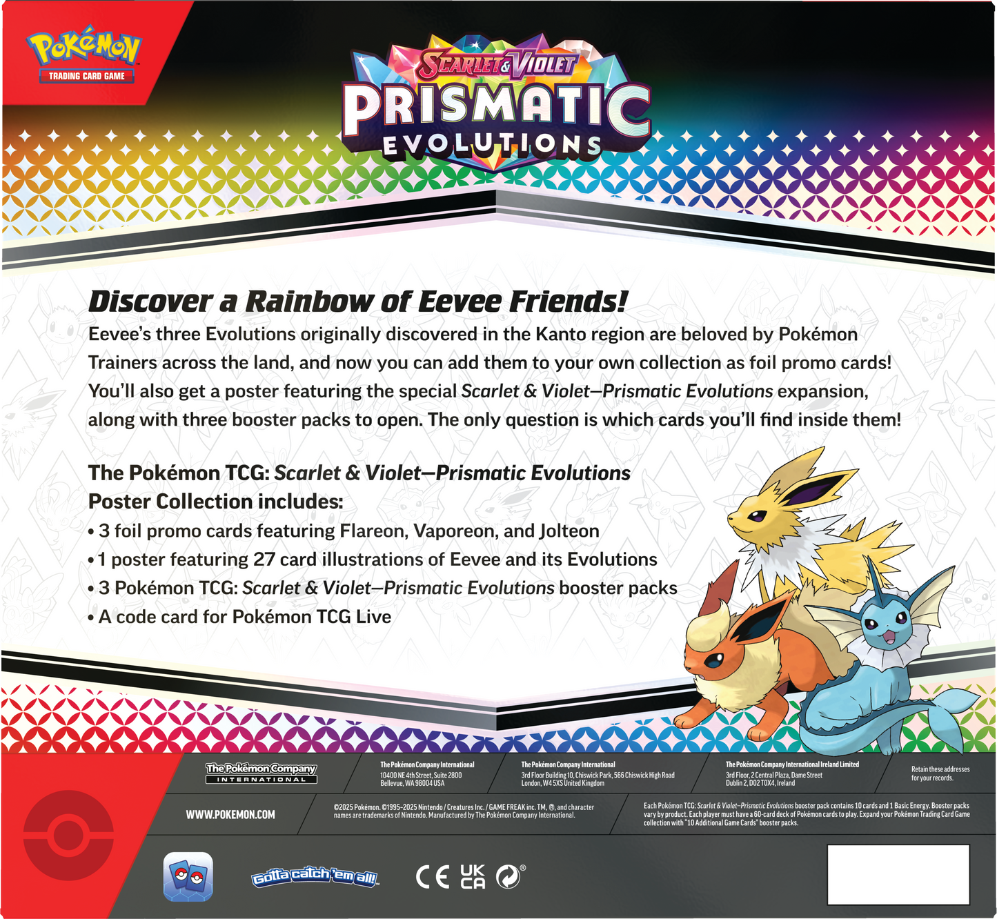 Scarlet & Violet – Prismatic Evolutions Poster Collection