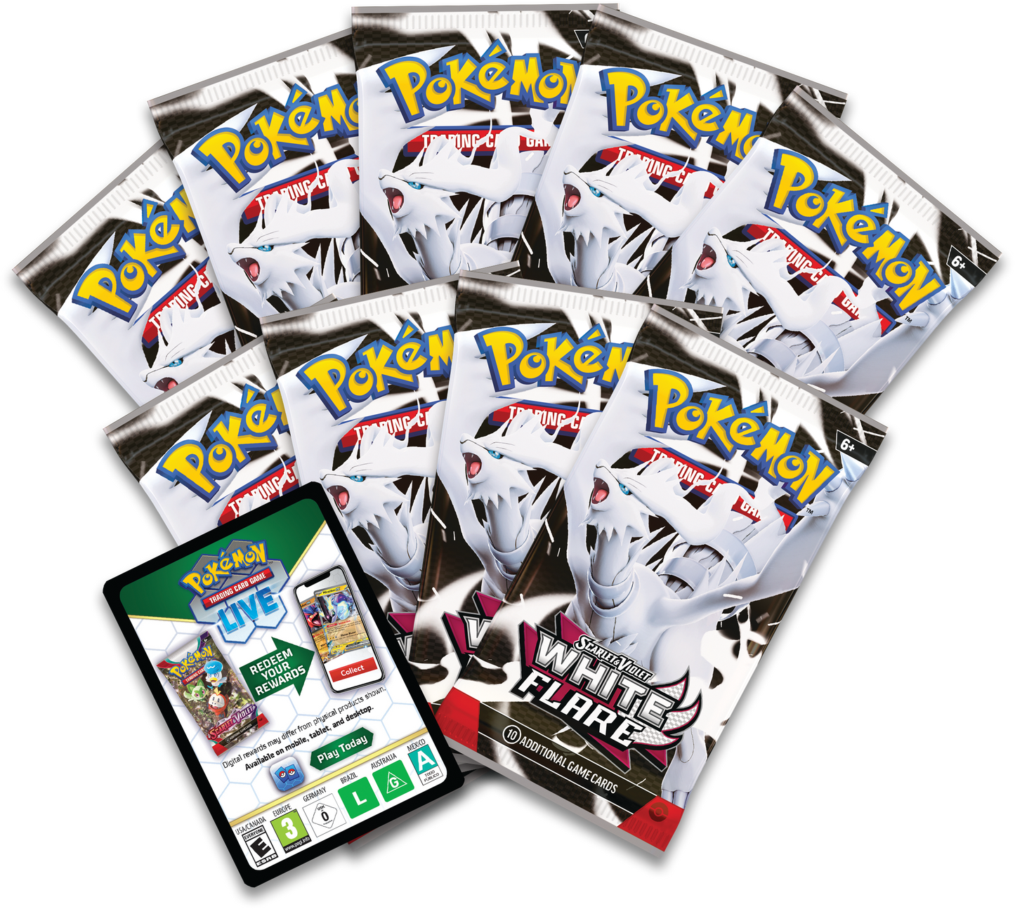Scarlet & Violet – White Flare Elite Trainer Box Reshiram