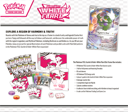 Scarlet & Violet – White Flare Elite Trainer Box Reshiram
