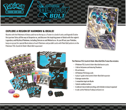 Scarlet & Violet – Black Bolt Elite Trainer Box Zekrom
