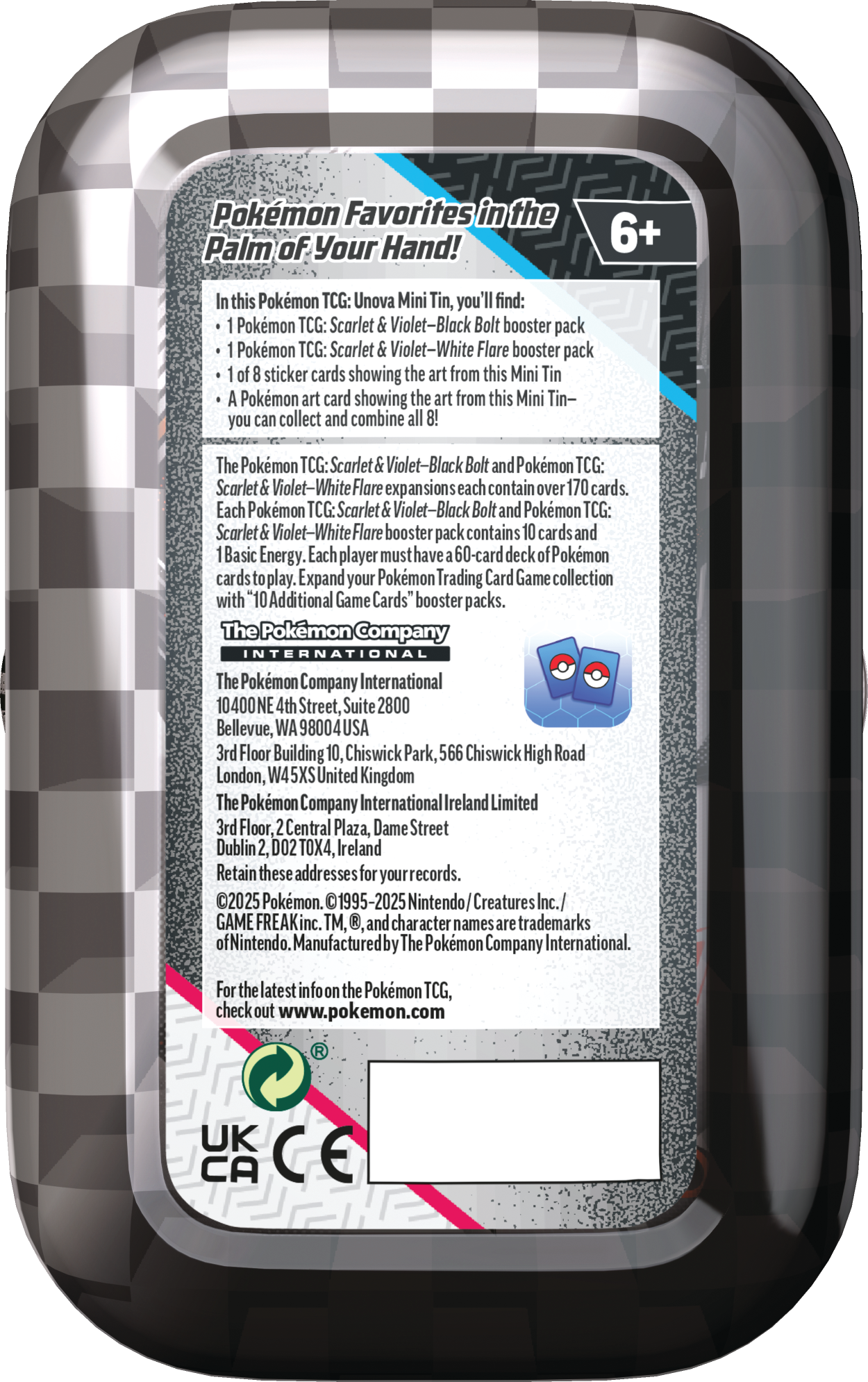 Scarlet & Violet – Black Bolt & White Flare Mini Tin