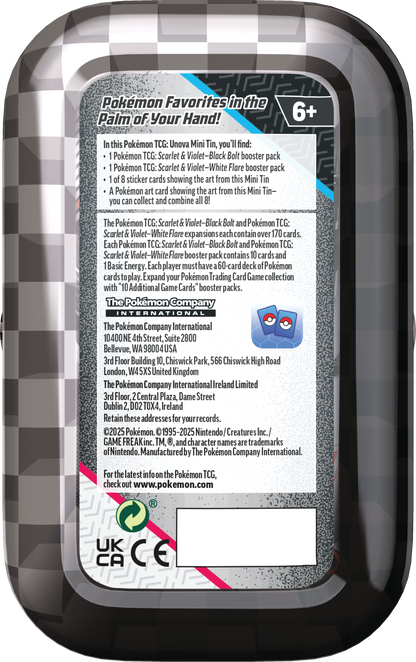 Scarlet & Violet – Black Bolt & White Flare Mini Tin