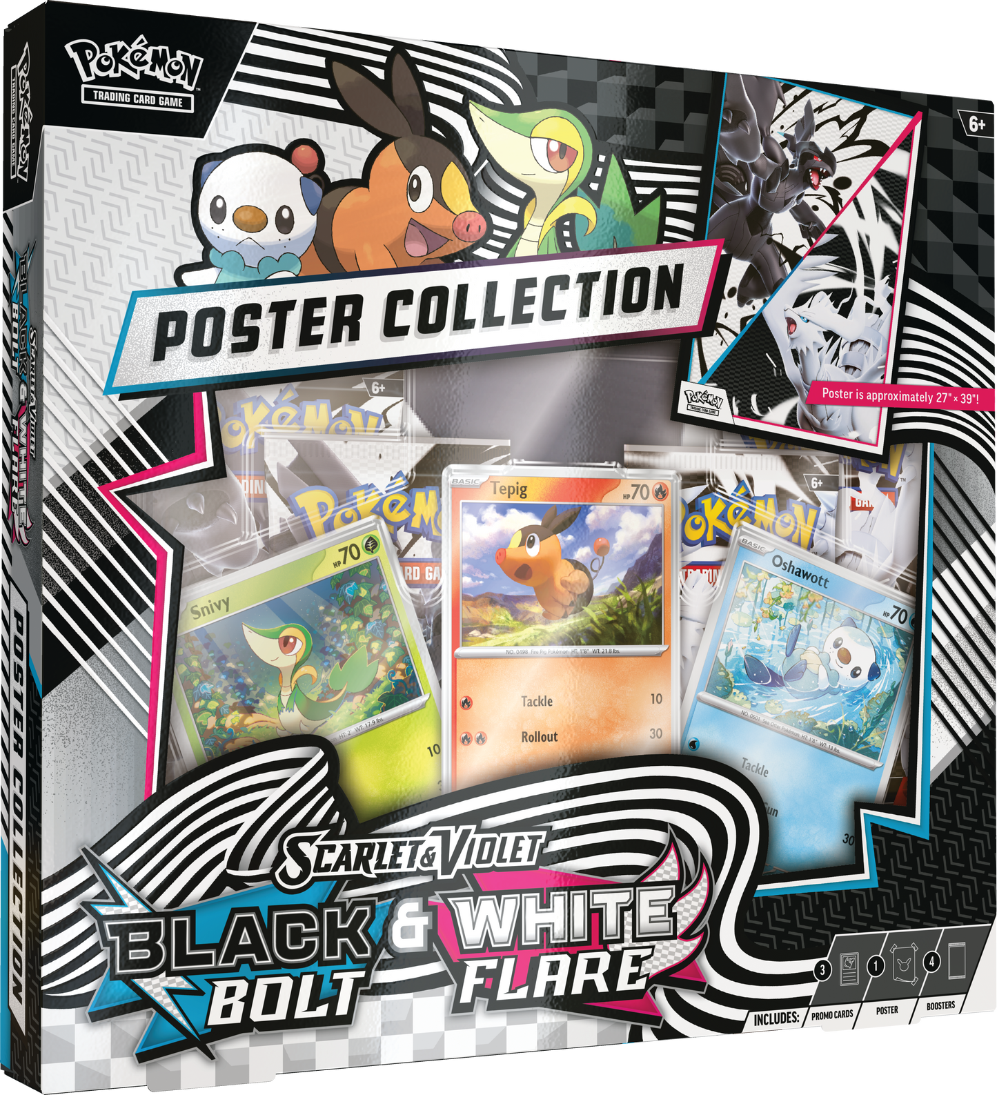 Scarlet & Violet – Black Bolt & White Flare Poster Collection