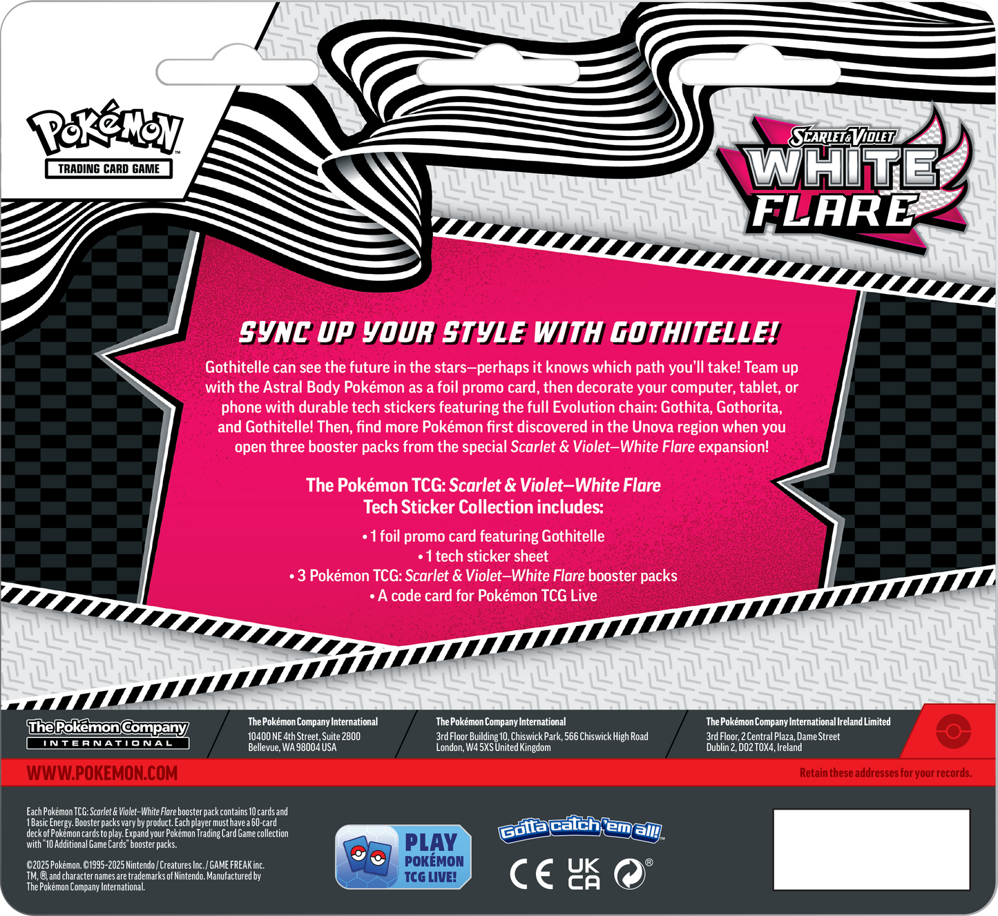Scarlet & Violet – White Flare Tech Sticker Coll Gothitelle