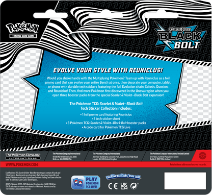 Scarlet & Violet – Black Bolt Tech Sticker Coll Reuniclus