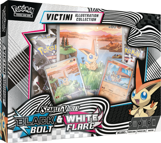 Scarlet & Violet – Black Bolt & White Flare Victini Illustration Collection
