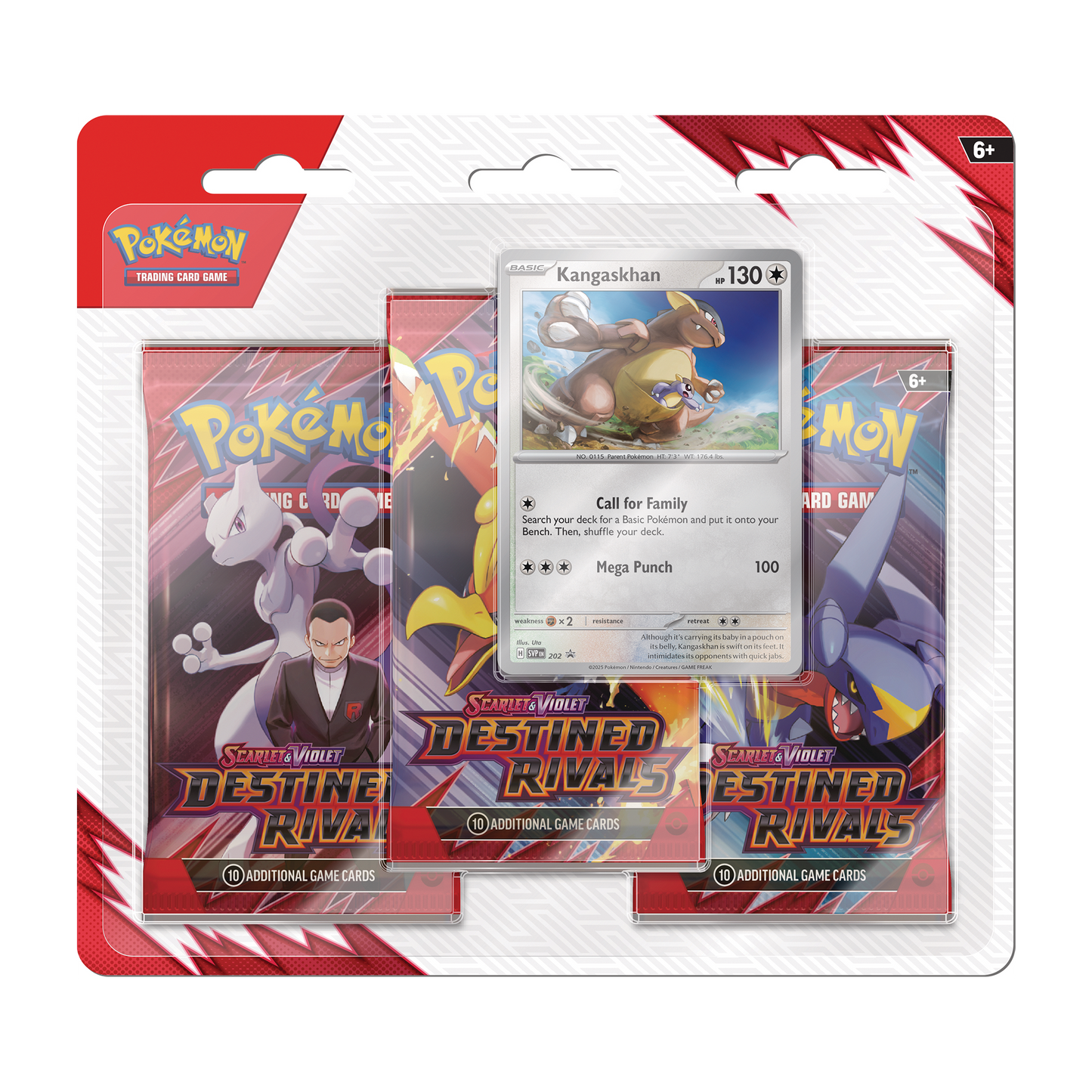 Pokemon TCG - Scarlet & Violet - Destined Rivals - 3 Pack Blister