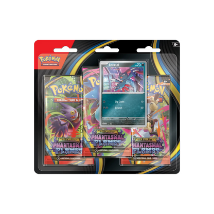 Mega Evolution Phantasmal Flames - 3 Pack Blister (Sneasel/Weavile)